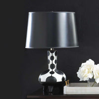 Thumbnail for Dollop Black And White Table Lamp - The Fox Decor