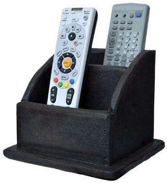 Double Remote Control Holder Wood CWI+ 