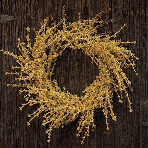 Dry Yarrow Wreath, 24" Wreaths CWI+ 