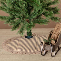 Thumbnail for Sawyer Mill Charcoal Ticking Stripe Mini Tree Skirt 21