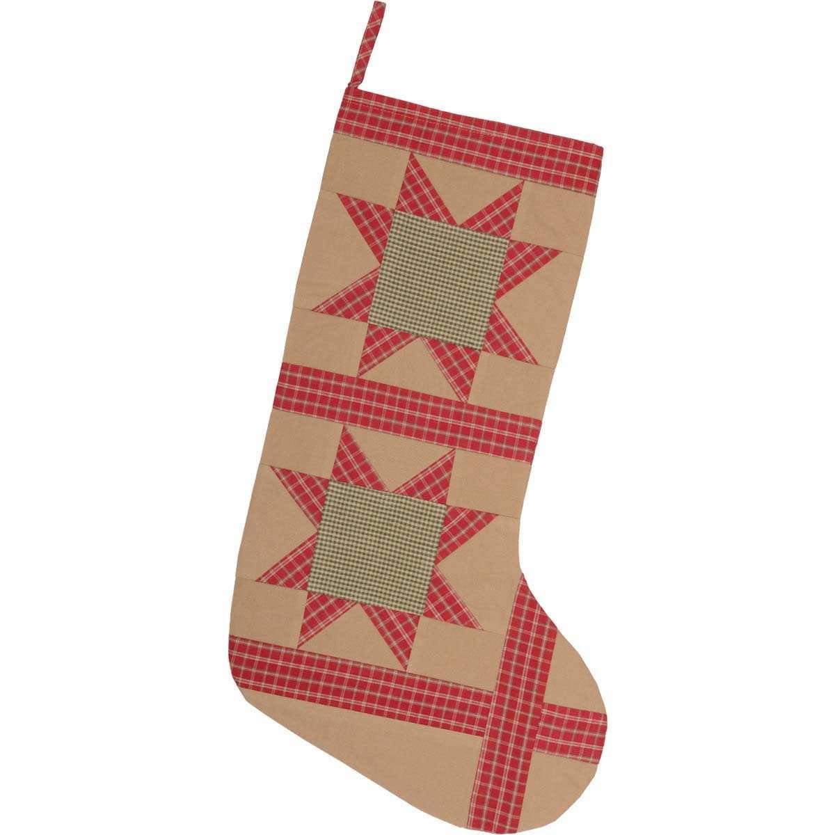 Dolly Star Tan Patch Stocking 12x20 VHC Brands - The Fox Decor