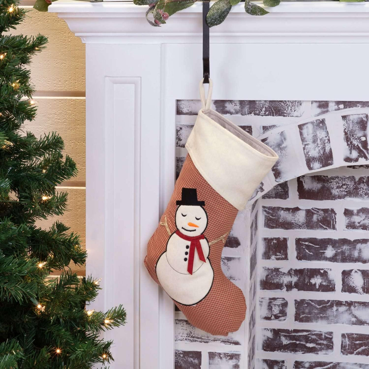 Let It Snow Stocking 11x15 VHC Brands - The Fox Decor