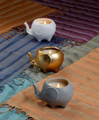 Thumbnail for Elephant Candle - Matte Gold - The Fox Decor