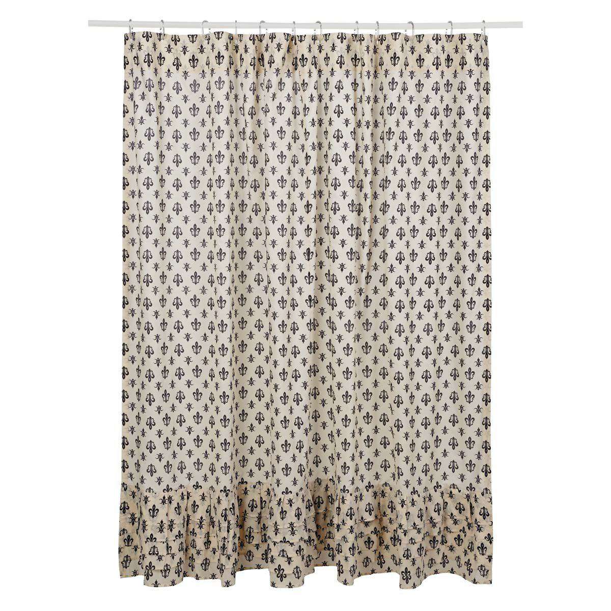 Elysee Ruffled Shower Curtain 72