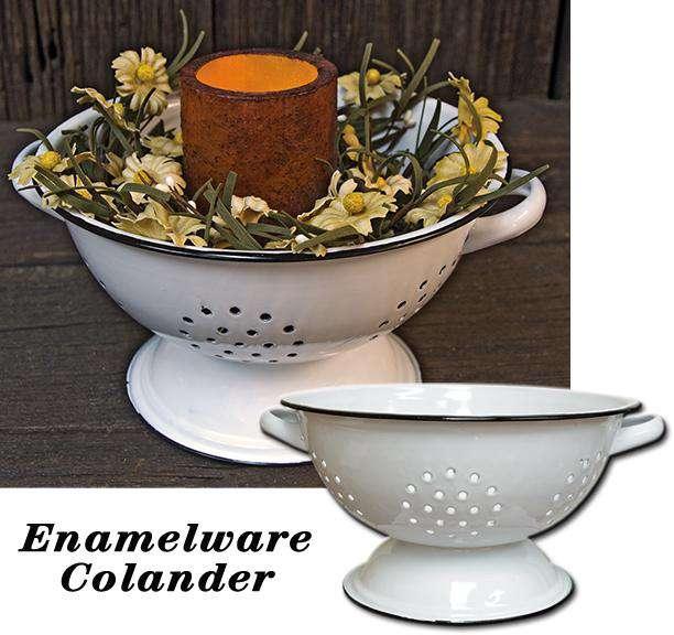 Enamelware Colander - The Fox Decor