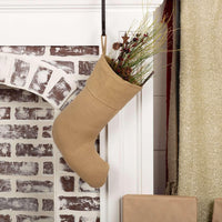 Thumbnail for Festive Natural Burlap Stocking 11x15 VHC Brands - The Fox Decor