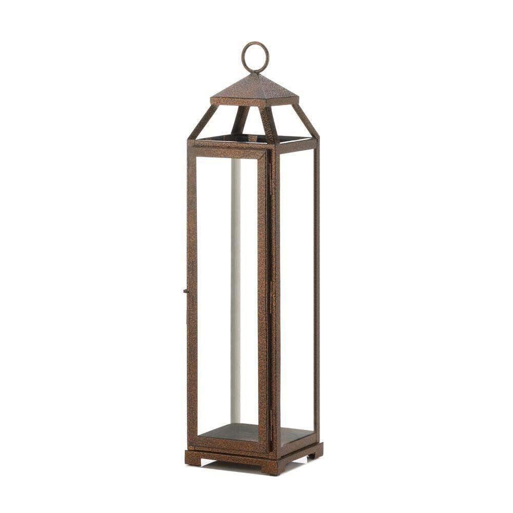 Extra Tall Copper Lantern - The Fox Decor
