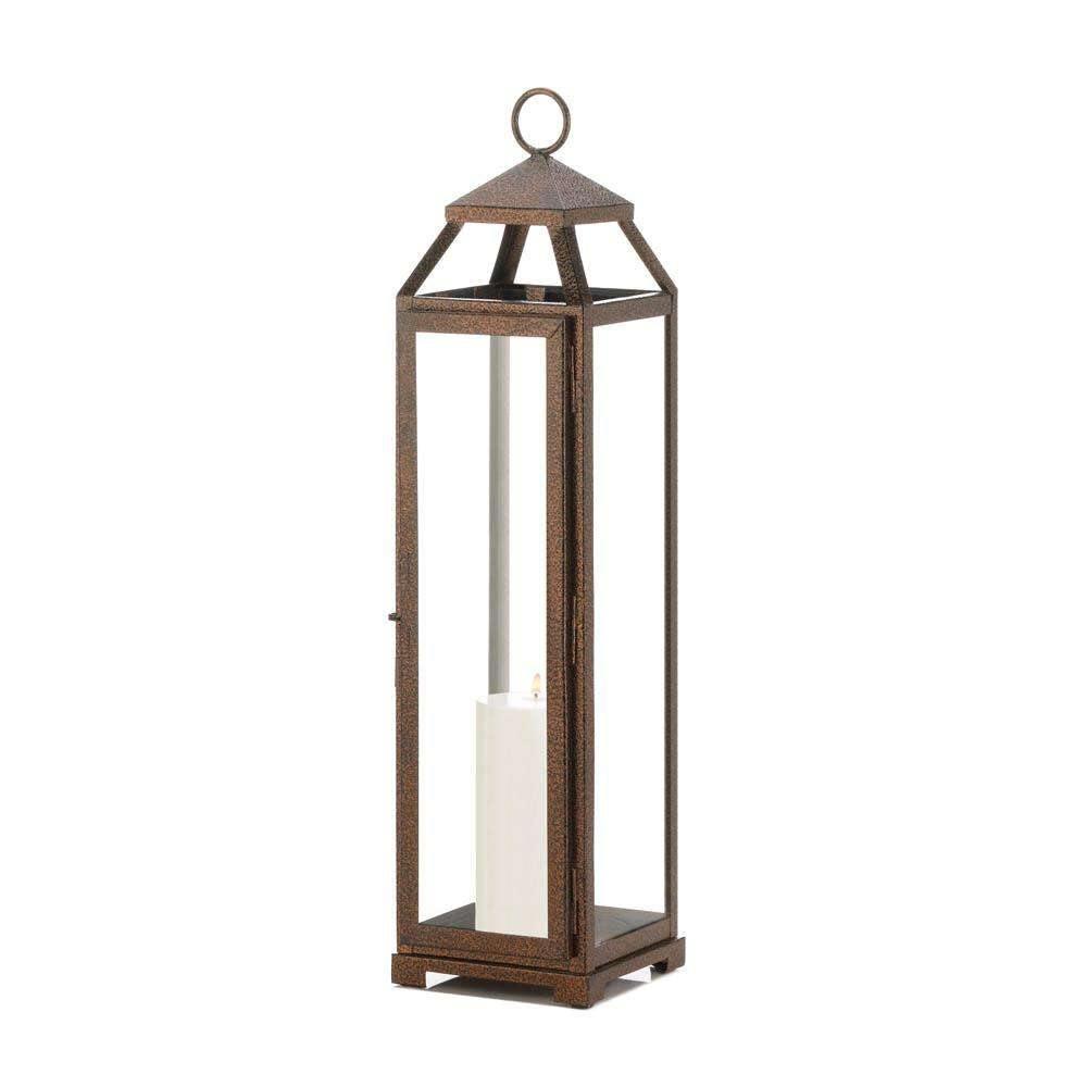 Extra Tall Copper Lantern - The Fox Decor