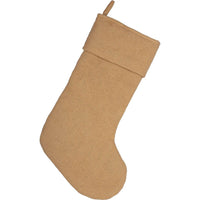 Thumbnail for Festive Natural Burlap Stocking 11x20 VHC Brands - The Fox Decor