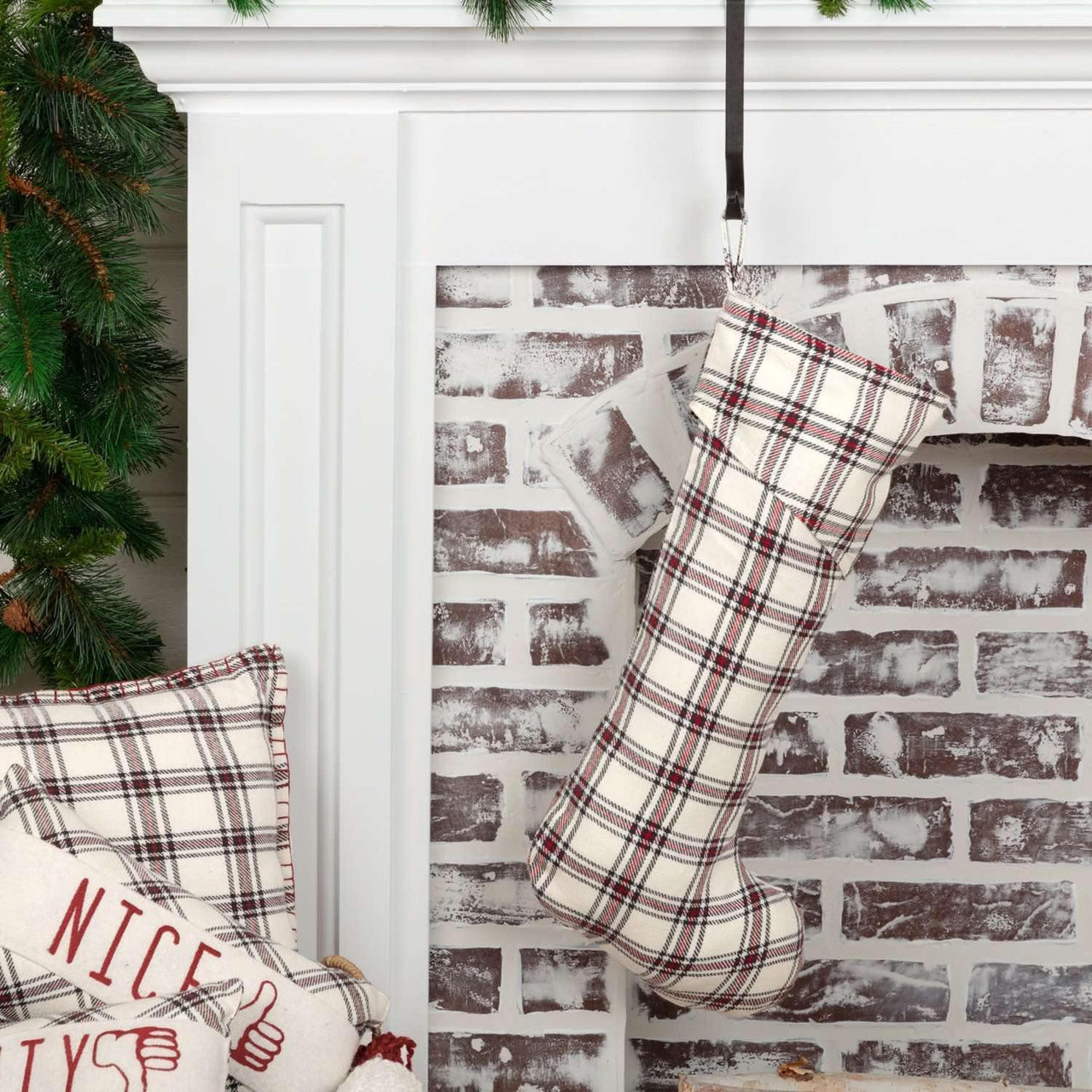 Amory Plaid Stocking 11x20 VHC Brands - The Fox Decor