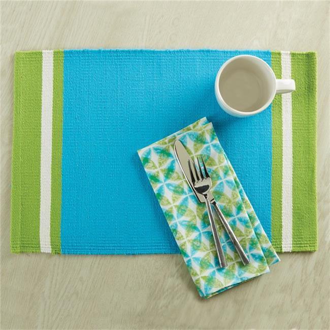 Aqua Cargo Stripe Placemat - Set Of 6 Park Designs - The Fox Decor
