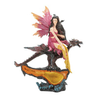 Thumbnail for Fairy & Dragon Citrine Geode Statue