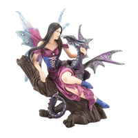 Thumbnail for Fairy & Dragon Figurine