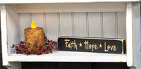 Thumbnail for Faith Hope Love Engraved Block, 9