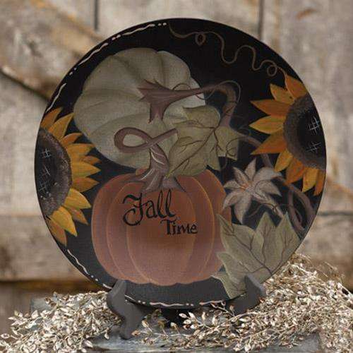 Fall Time Pumpkin Plate Plates & Holders CWI+ 