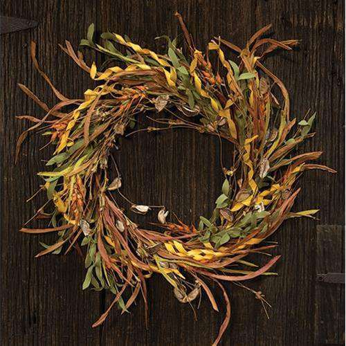 Fall Wheat & Grass Wreath, 20" Wreaths CWI+ 