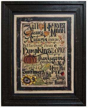 Fall Words Framed Print - The Fox Decor