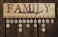 Thumbnail for Family Birthday Calendar, Burgundy Calendars CWI+ 