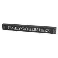 Family Gathers Here Block - The Fox Decor