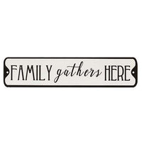 Thumbnail for Family Gathers Here Metal Street Sign New Everyday CWI+ 