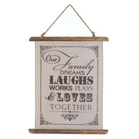 Thumbnail for Family Laughs Linen Wall Art