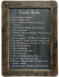 Thumbnail for Family Rules Blackboard - The Fox Decor