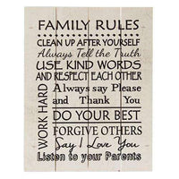 Thumbnail for Family Rules Pallet Art Family & Friends Signs CWI+ 
