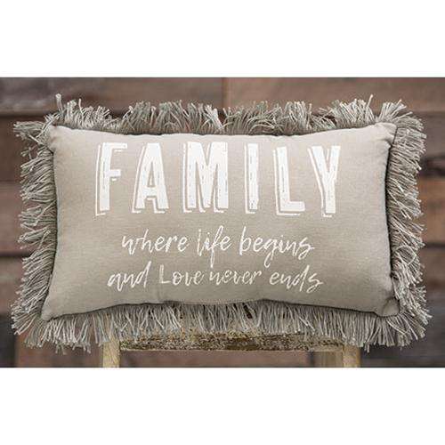 *Family Where Life Begins Pillow Pillows CWI+ 