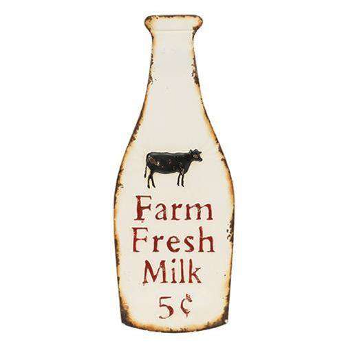 Farm Fresh Milk Metal Bottle Sign, 24" Pictures & Signs CWI+ 
