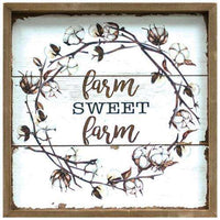 Thumbnail for Farm Sweet Farm Cotton Sign Farmhouse Decor CWI+ 