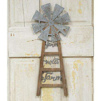 Thumbnail for Farm Sweet Farm Windmill Wall Hanger Farmhouse Signs CWI+ 