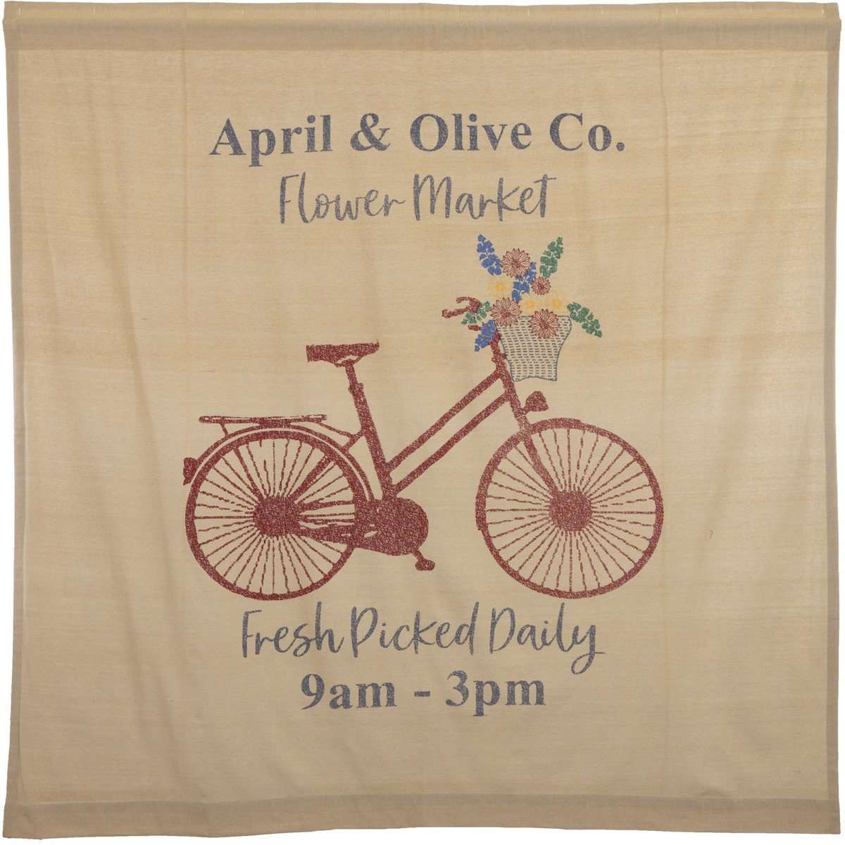 Farmer's Market Flower Market Shower Curtain 72"x72" - The Fox Decor