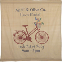 Farmer's Market Flower Market Shower Curtain 72