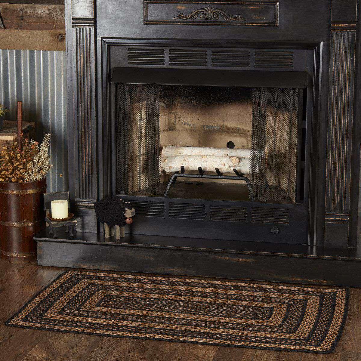 Farmhouse Jute Braided Rugs Rectangular VHC Brands - The Fox Decor