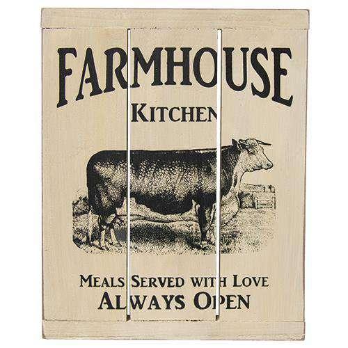 Farmhouse Kitchen Slat Sign - The Fox Decor