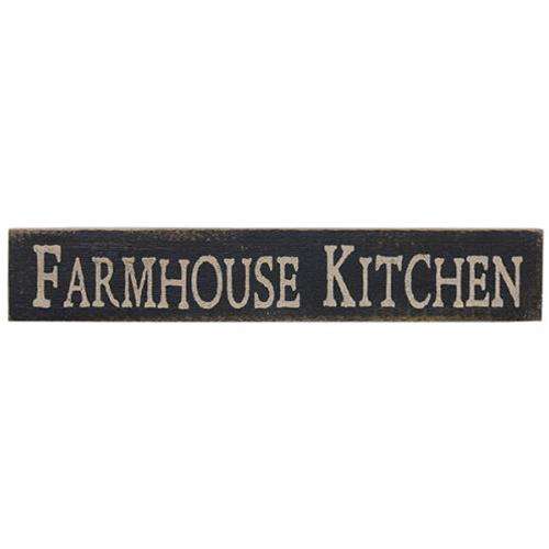 Farmhouse Kitchen Vintage Look Sign, Black Pictures & Signs CWI+ 