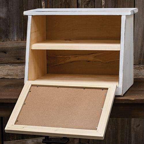 Farmhouse Star Bread Box, White - The Fox Decor