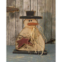 Thumbnail for Fat Snowman On Base w/Star Tabletop & Decor CWI+ 