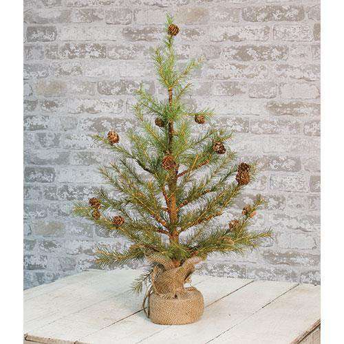 Feather Pinecone Tree 24" ^ Artificial Trees & Greenery CWI+ 