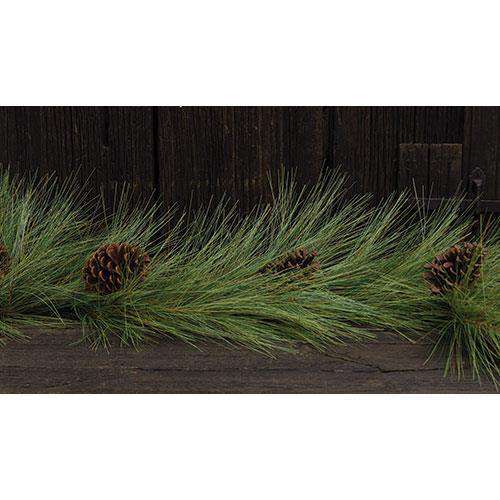 Fine Woodsy Needle Pine Garland, 5 ft. Artificial Trees & Greenery CWI+ 