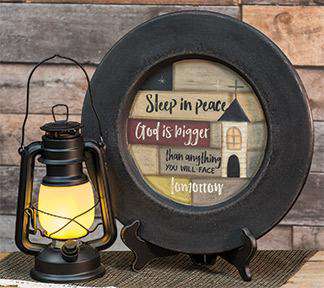 Fireglow Hurricane Lantern, 9.5" - The Fox Decor