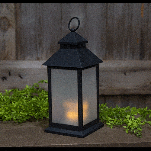 Fireglow Timer Lantern, 5.25x12.25 Lanterns/Lids CWI+ 
