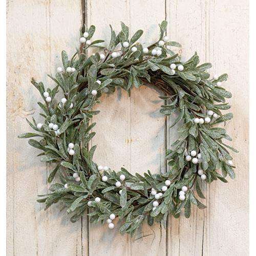 Sparkle Mistletoe Wreath, 22" - The Fox Decor