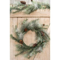 Icy Glittered Needle Pine Garland - The Fox Decor
