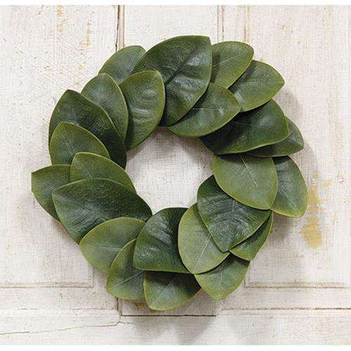 Williamsburg Magnolia Leaves Wreath, 15" - The Fox Decor