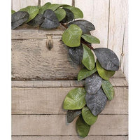 Thumbnail for Vintage Glitter Magnolia Leaves Garland, 4ft - The Fox Decor