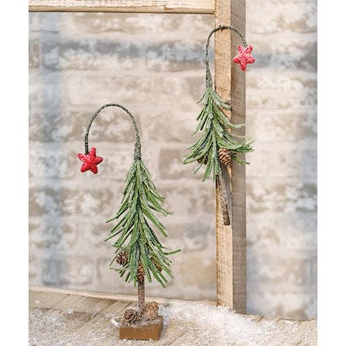 Snowy Shooting Star Mini Tree, 12"