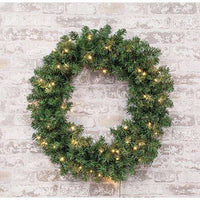 Pre-Lit Noble Fir Wreath, 50ct, 24