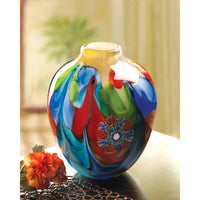 Thumbnail for Floral Fantasia Art Glass Vase - The Fox Decor