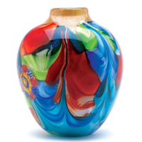 Thumbnail for Floral Fantasia Art Glass Vase